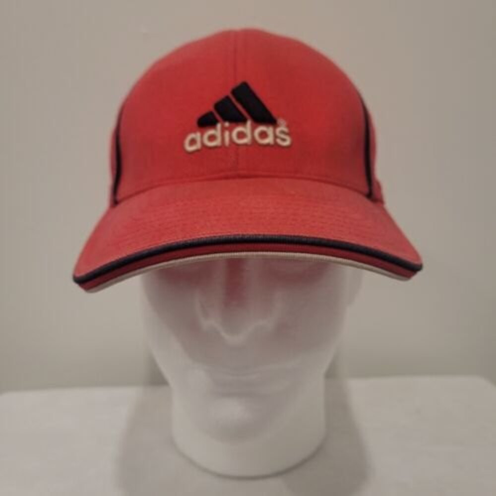 Adidas 90's  Cool Logo Adjustable Golf Tennis Baseball Hat Cap Men Red